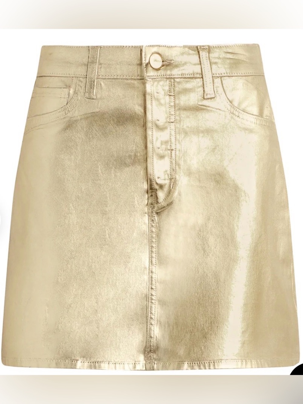 Joes The Cara Skirt gold foil NWT Size 29 - Picture 2 of 4